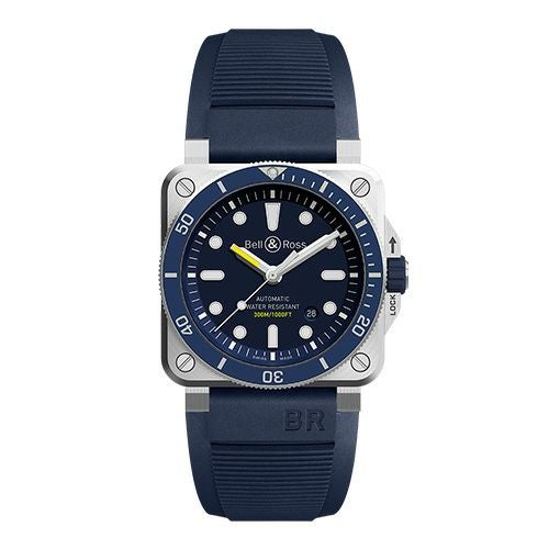 て*し様 ・ベル＆ロス Bell＆Ross BR03-92 DIVER デイト ベル＆ロス】海で川で角型ダイバーズが大活躍。BR 03-92 DIVER BR0392