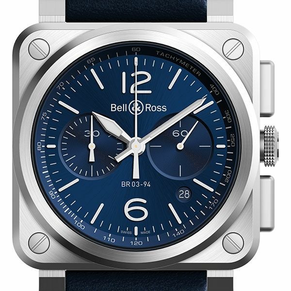 Bell ＆ Ross BR 03-94 BLUE STEEL ベル＆ロス BR 03-94 ブルースティール クロノ BR0394-BLU-ST/SCR