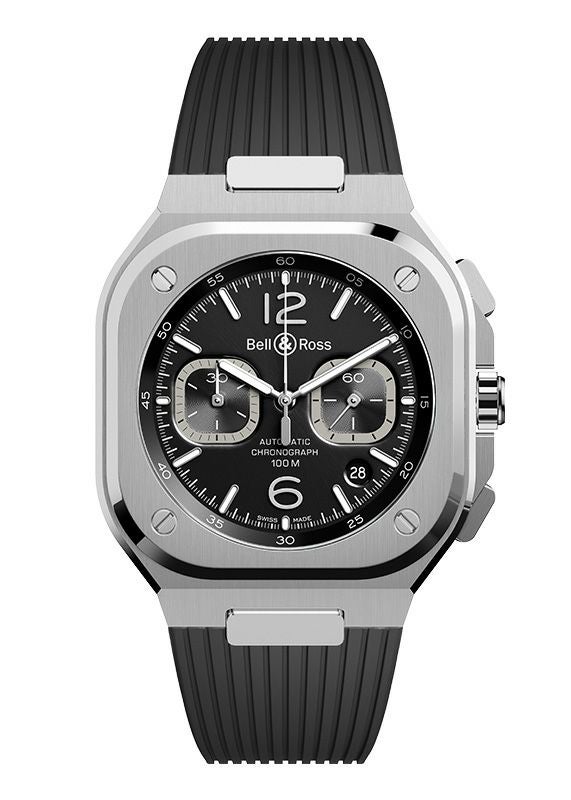 BELL & ROSS BR 05 CHRONO BLACK STEEL ベル＆ロス BR 05 クロノ ブラックスティール BR05C-BL-ST/SRB