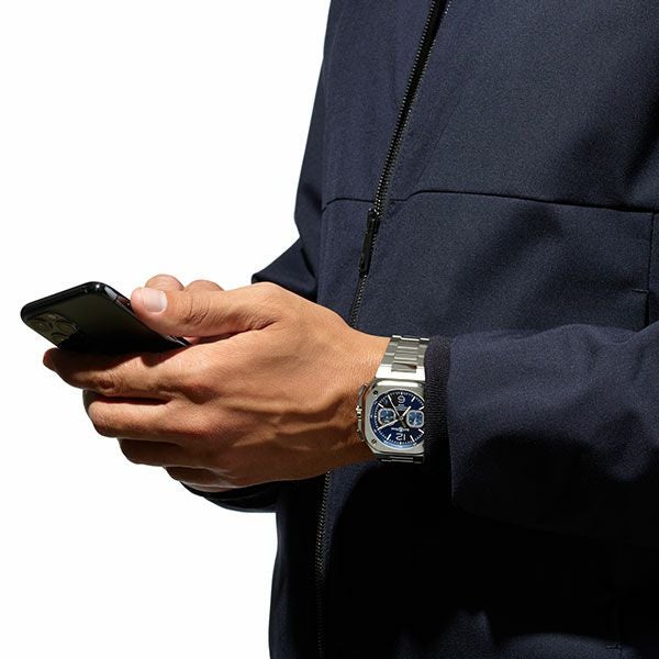 BELL & ROSS BR 05 CHRONO BLUE STEEL ベル＆ロス BR 05 クロノ ブルースティール BR05C-BU-ST/SRB