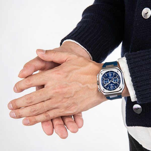 BELL & ROSS BR 05 CHRONO BLUE STEEL ベル＆ロス BR 05 クロノ ブルースティール BR05C-BU-ST/SRB