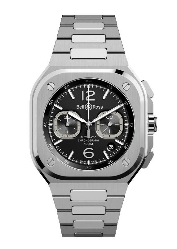 BELL & ROSS BR 05 CHRONO BLACK STEEL ベル＆ロス BR 05 クロノ ブラックスティール BR05C-BL-ST/SST