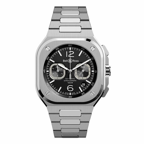 BELL & ROSS BR 05 CHRONO BLACK STEEL ベル＆ロス BR 05 クロノ ブラックスティール BR05C-BL-ST/SST