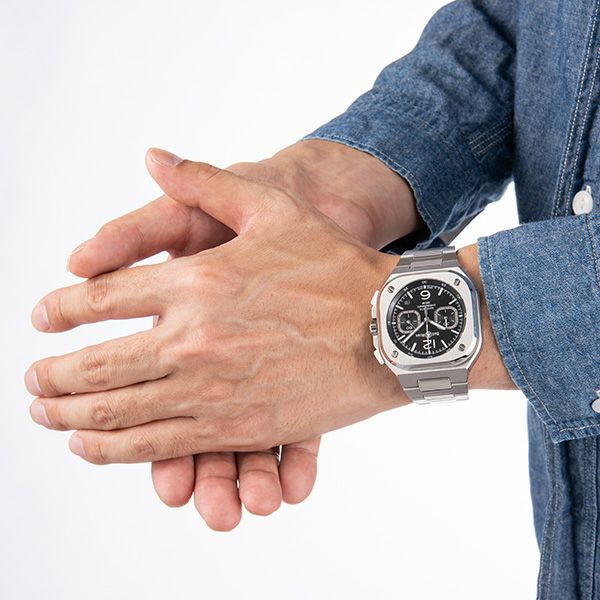 Bell ＆ Ross BR 05 CHRONO BLACK STEEL ベル＆ロス BR 05 クロノ