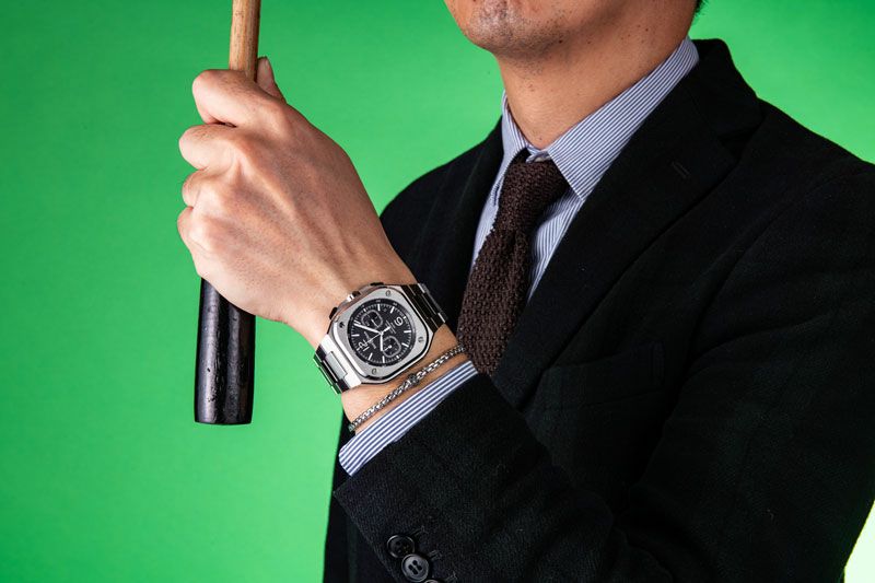 BELL & ROSS BR 05 CHRONO BLACK STEEL ベル＆ロス BR 05 クロノ ブラックスティール BR05C-BL-ST/SST
