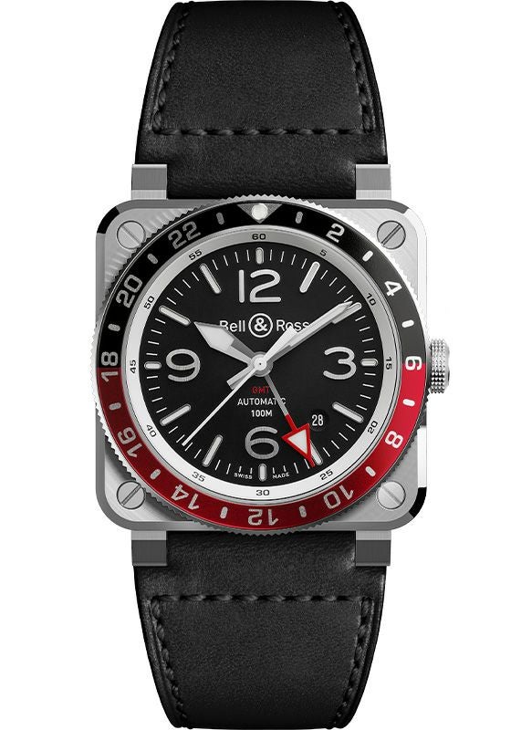 Bell ＆ Ross BR 03-93 GMT ベル＆ロス BR 03-93 GMT BR0393-BL-ST/SCA