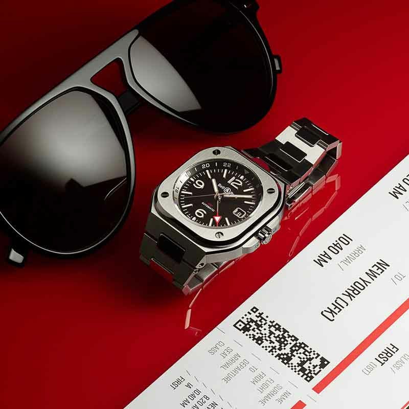 Bell ＆ Ross BR 05 GMT ベル＆ロス BR 05 GMT BR05G-BL-ST/SST｜正規