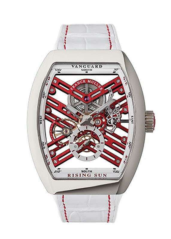 FRANCK MULLER VANGUARD 7 DAYS POWER RESERVE SKELETON RISING SUN