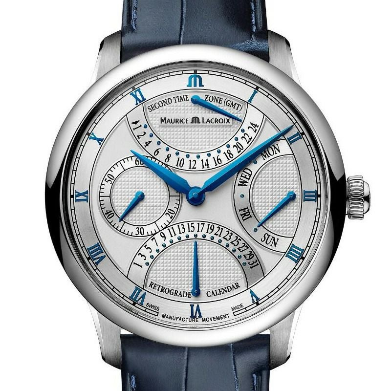 モーリスラクロア　42mm 美品　早い者勝ち　ラストプライス MAURICE LACROIX MASTERPIECE TRIPLE RETROGRADE 43 mm モーリス