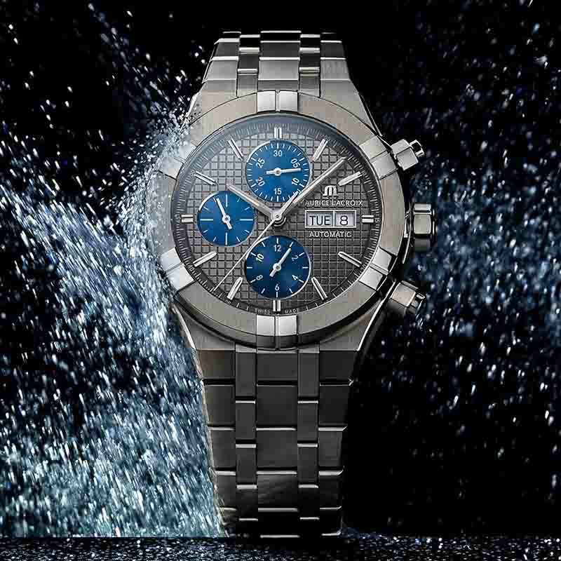 MAURICE LACROIX AIKON AUTOMATIC CHRONOGRAPH TITANIUM モーリス・ラクロア アイコン オートマティック クロノグラフ チタニウム AI6038-TT032-330-1