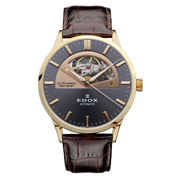 EDOX LES VAUBERTS OPEN HEART AUTOMATIC エドックス レ・ヴォベール