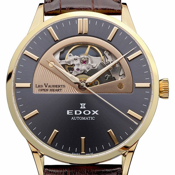 EDOX LES VAUBERTS OPEN HEART AUTOMATIC エドックス レ・ヴォベール