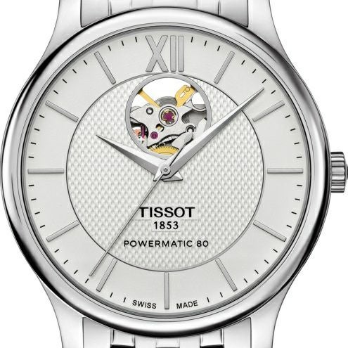 TISSOT トラディション　オートマティック　オープンハート　自動巻き　値下げ TISSOT TRADITION Automatic Open Heart ティソ トラディション