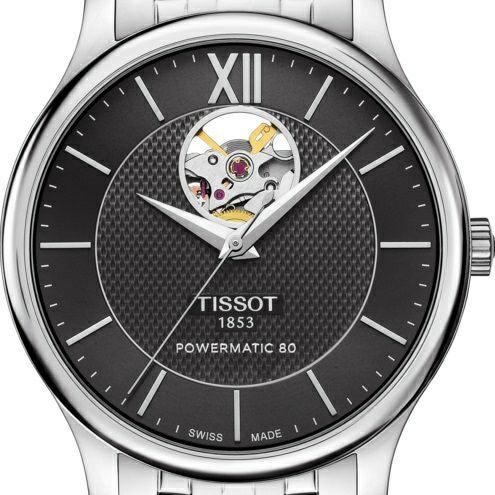 TISSOT トラディション　オートマティック　オープンハート　自動巻き　値下げ TISSOT TRADITION Automatic Open Heart ティソ トラディション