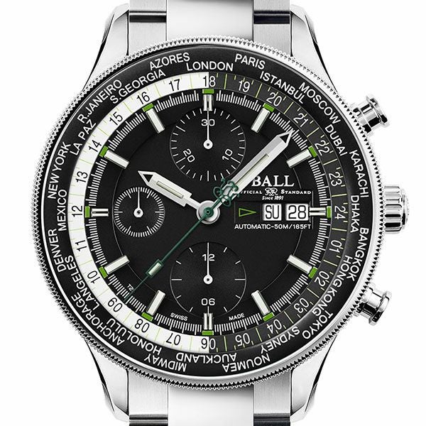 BALL Watch Engineer Master II Navigator World Time Chronograph ボールウォッチ エンジニアマスターII ナビゲーター ワールドタイム クロノグラフ CM3388D-SJ-BK