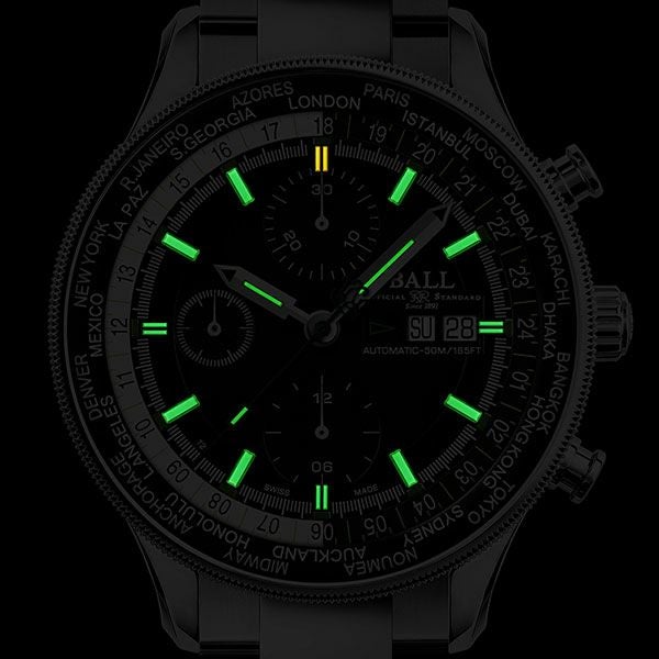 BALL Watch Engineer Master II Navigator World Time Chronograph ボールウォッチ エンジニアマスターII ナビゲーター ワールドタイム クロノグラフ CM3388D-SJ-BK