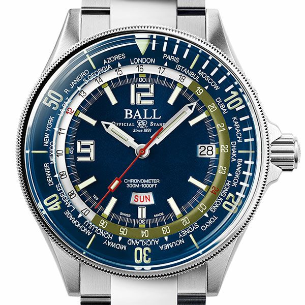 BALL Watch Engineer Master II Diver World Time ボールウォッチ エンジニアマスターII ダイバー ワールドタイム DG2232A-SCJ-BE