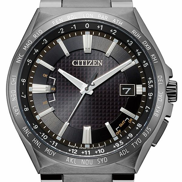 極美品　アテッサ エコ・ドライブ ACT Line CB0215-51E ATTESA Eco-Drive Black Titanium(TM) Series アテッサ エコ・ドライブ