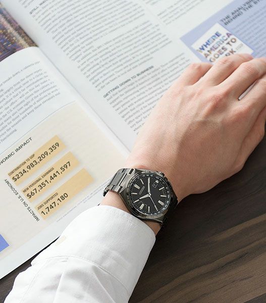 ATTESA Eco-Drive Black Titanium(TM) Series アテッサ エコ・ドライブ