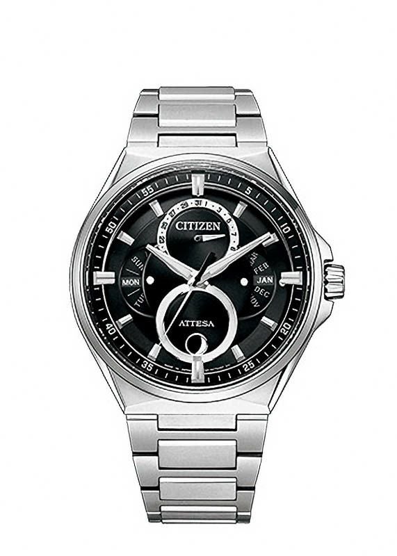 ATTESA Eco-Drive Triple Calendar Moon Phase アテッサ エコ