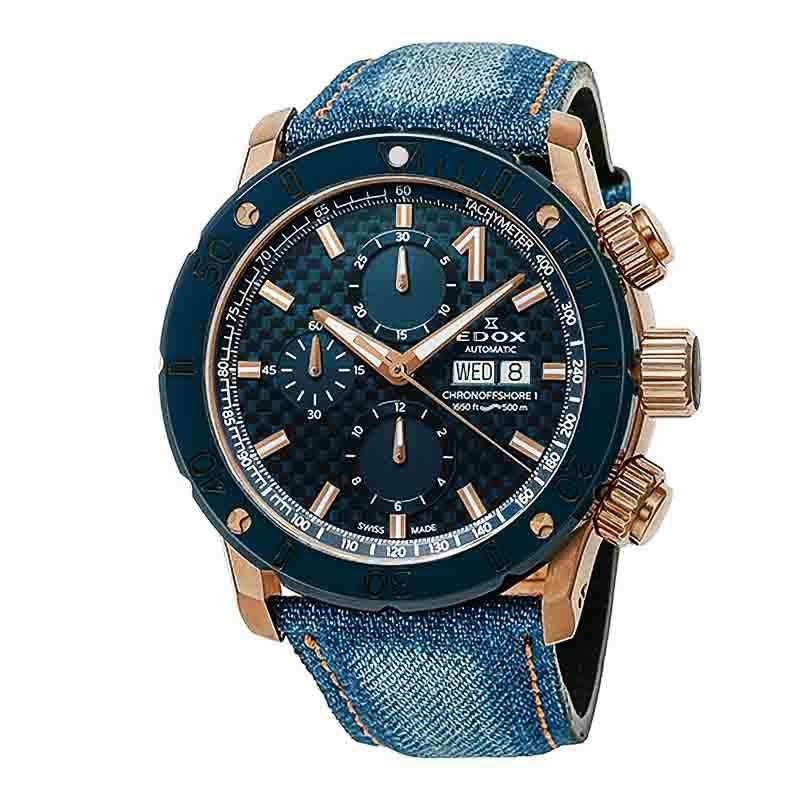 【新品未使用】EDOX クロノオフショア1 ラバーベルト 定価17,600円 EDOX（エドックス） 腕時計ベルト ベルト交換 正規品 25mm ラバー