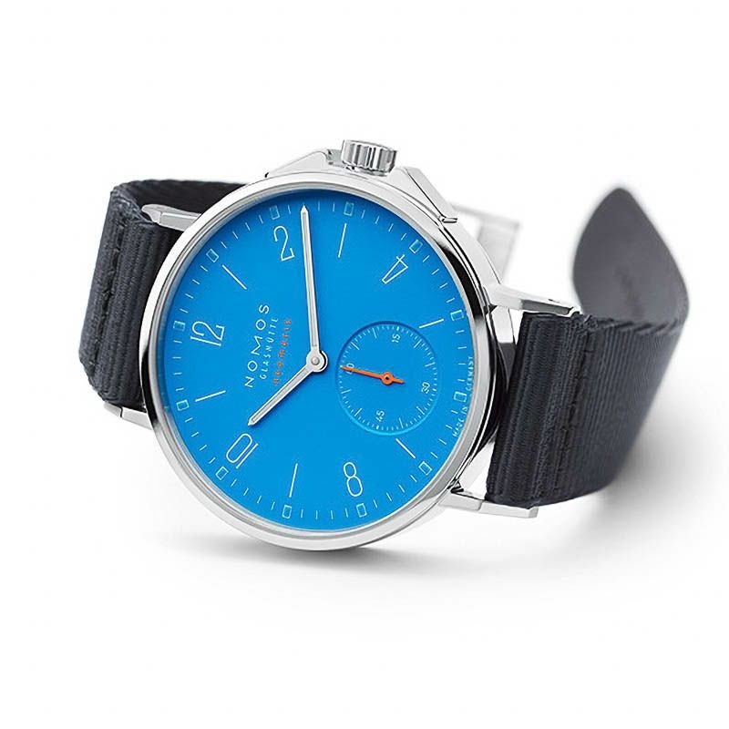 NOMOS GLASHUETTE Ahoi Neomatik Signalblau ノモス グラスヒュッテ