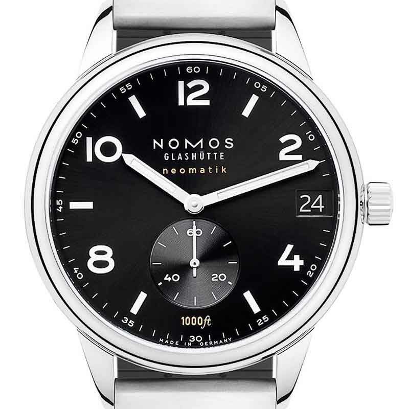 NOMOS GLASHUETTE Club Sport Neomatik 42 Date Black ノモス グラス