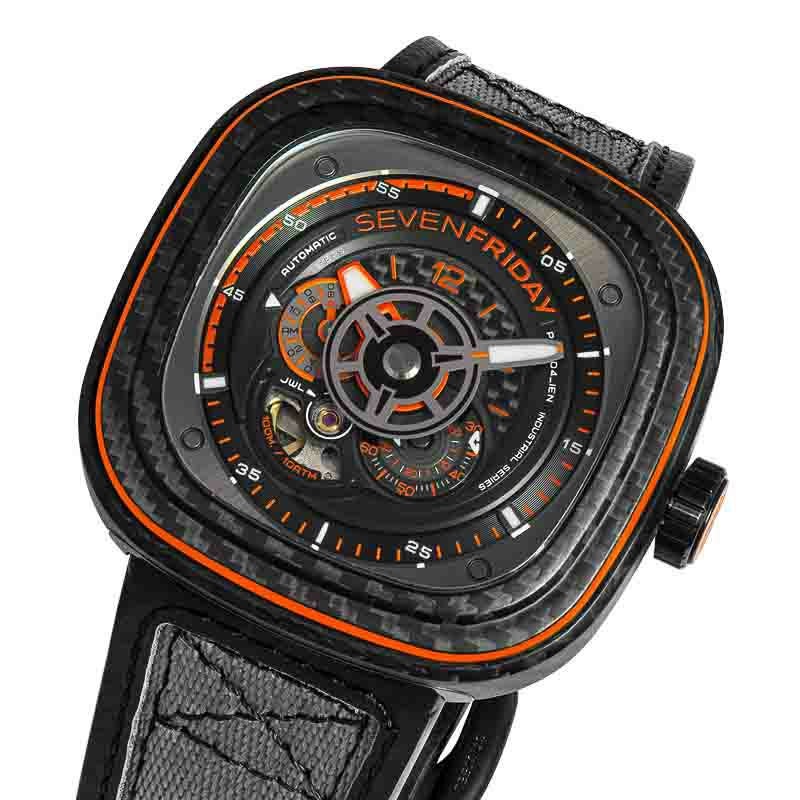 SEVENFRIDAY ORANGE CARBON セブンフライデー オレンジ カーボン P3C