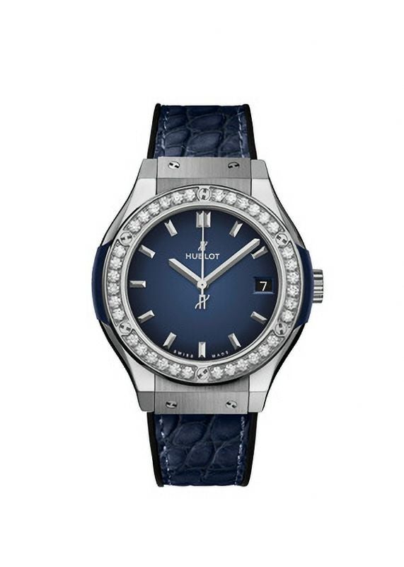 HUBLOT CLASSIC FUSION TITANIUM DEEP BLUE DIAMONDS ウブロ