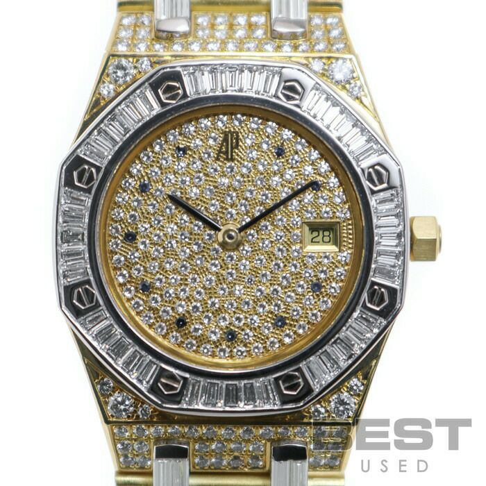 【仮】オーデマ・ピゲ【AUDEMARSPIGUET】ロイヤルオークAC4708/865ボーイズゴールド（ダイヤモンド）K18イエローゴールド/K18ホワイトゴールド腕時計時計ROYALOAKGOLD(DIAMONDS)K18YG/K18WG【中古】