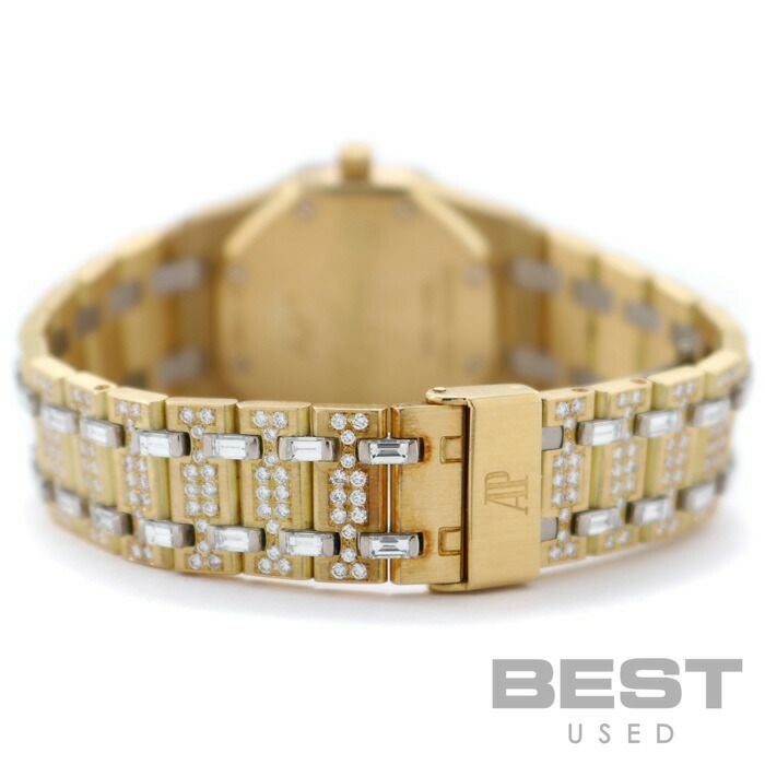 【仮】オーデマ・ピゲ【AUDEMARSPIGUET】ロイヤルオークAC4708/865ボーイズゴールド（ダイヤモンド）K18イエローゴールド/K18ホワイトゴールド腕時計時計ROYALOAKGOLD(DIAMONDS)K18YG/K18WG【中古】