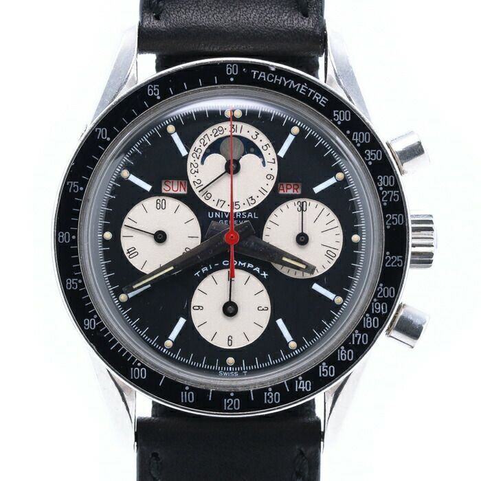 中古】UNIVERSAL GENEVE TRI-COMPAX ユニバーサルジュネーブ トリコン