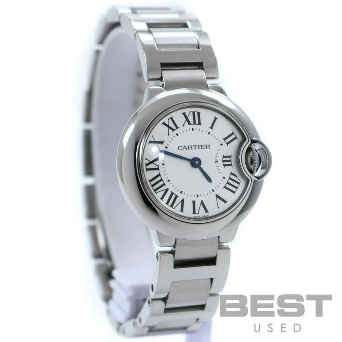 【仮】カルティエ【CARTIER】バロンブルーSMW69010Z4レディースシルバーステンレススティール腕時計時計BALLONBLEUDECARTIERSMSILVERSS【中古】