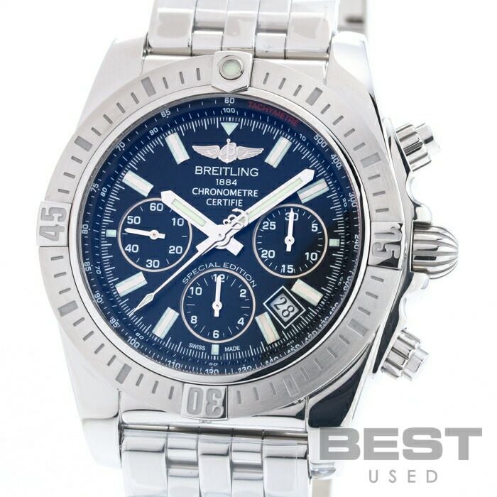【仮】ブライトリング【BREITLING】クロノマットJSP日本限定AB0115(A001B70PA)メンズブラックステンレススティール腕時計時計CHRONOMATJSPJAPANLIMITEDBLACKSS【中古】