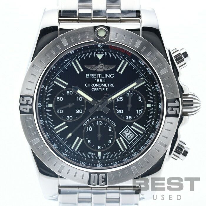 【仮】ブライトリング【BREITLING】クロノマットJSP日本限定AB0115(A001B70PA)メンズブラックステンレススティール腕時計時計CHRONOMATJSPJAPANLIMITEDBLACKSS【中古】