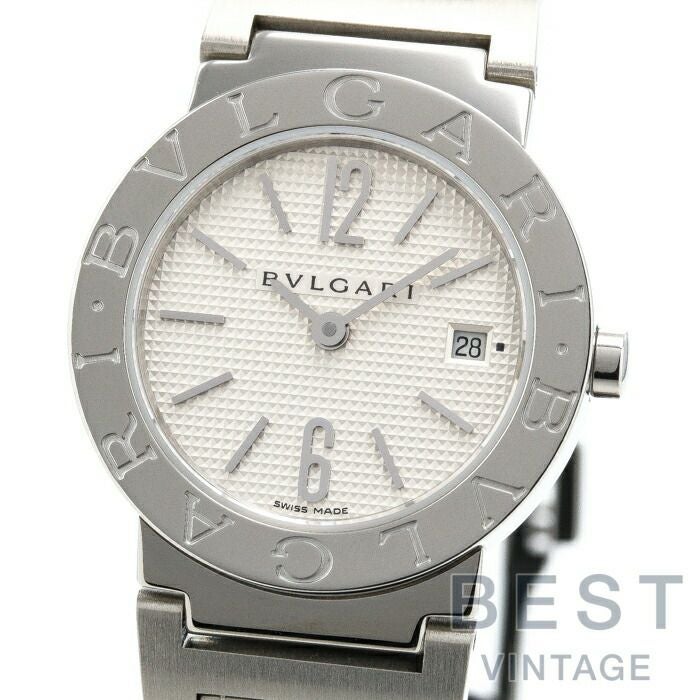 【仮】ブルガリ【BVLGARI】ブルガリブルガリBB26WSSDレディースホワイトステンレススティール腕時計時計BVLGARIBVLGARIWHITESS【中古】