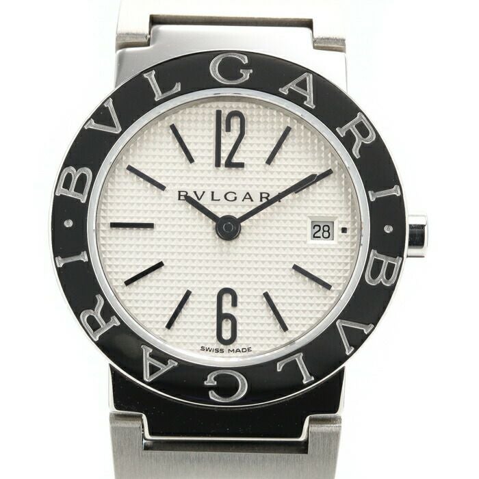 【仮】ブルガリ【BVLGARI】ブルガリブルガリBB26WSSDレディースホワイトステンレススティール腕時計時計BVLGARIBVLGARIWHITESS【中古】