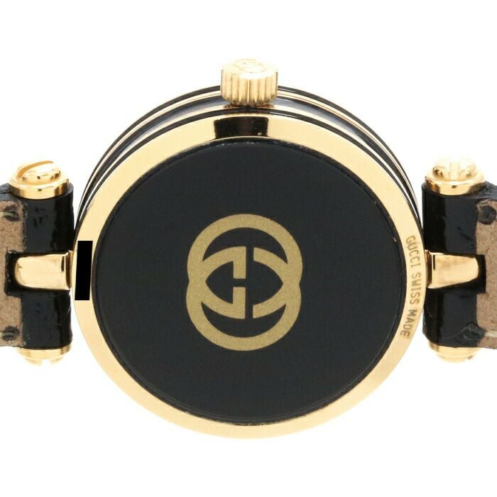 【仮】グッチ【GUCCI】サイドシェリーGQ2050Bレディースシルバー金メッキ腕時計時計SIDESHELLYSILVERGF【中古】