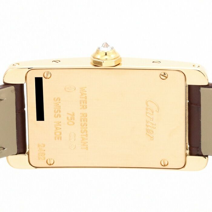 【仮】カルティエ【CARTIER】タンクアメリカンSMWB706431レディースゴールドK18イエローゴールド腕時計時計TANKAMERICANSMGOLDK18YG【中古】
