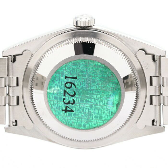 【仮】ロレックス【ROLEX】オイスターパーペチュアルデイトジャスト16234GメンズブラックK18ホワイトゴールド/ステンレススティール腕時計時計OYSTERPERPETUALDATEJUSTBLACKK18WG/SS【中古】