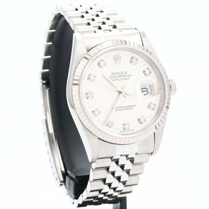 【仮】ロレックス【ROLEX】オイスターパーペチュアルデイトジャスト16234GメンズブラックK18ホワイトゴールド/ステンレススティール腕時計時計OYSTERPERPETUALDATEJUSTBLACKK18WG/SS【中古】