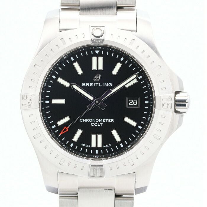 【仮】ブライトリング【BREITLING】コルトオートマティックA17388101B1A1メンズブラックステンレススティール腕時計時計COLTAUTOMATICBLACKSS【中古】