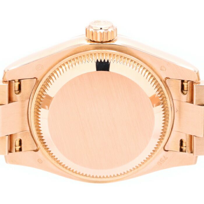 【仮】ロレックス【ROLEX】オイスターパーペチュアルデイトジャスト179165NGレディースブラックシェルK18ピンクゴールド腕時計時計OYSTERPERPETUALDATEJUSTBLACKSHELLK18PG【中古】