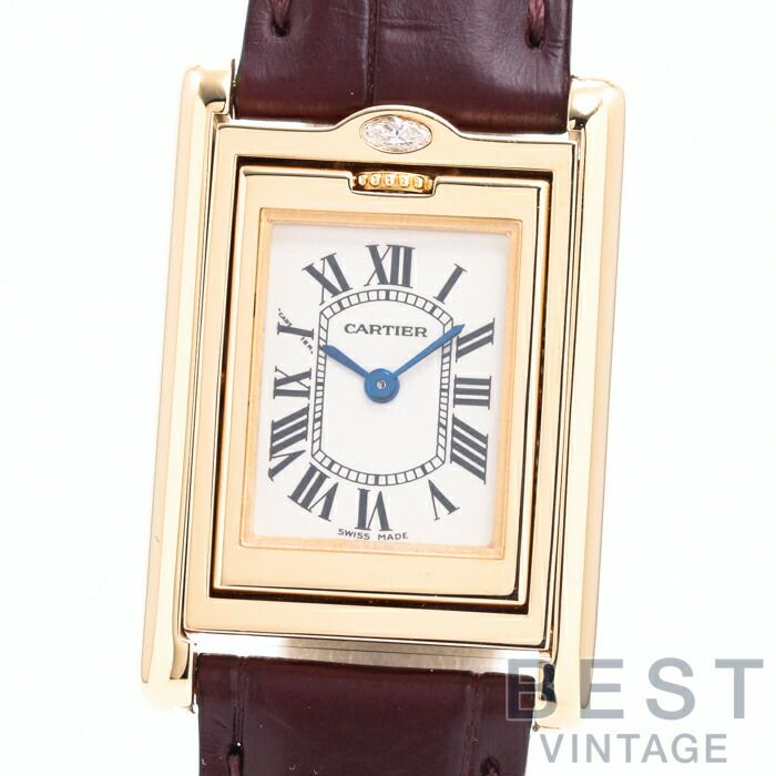 【中古】CARTIER  TANK BASCULANTE SM   カルティエ タンクバスキュラント SM WA201851
