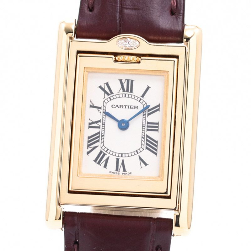 【中古】CARTIER  TANK BASCULANTE SM   カルティエ タンクバスキュラント SM WA201851