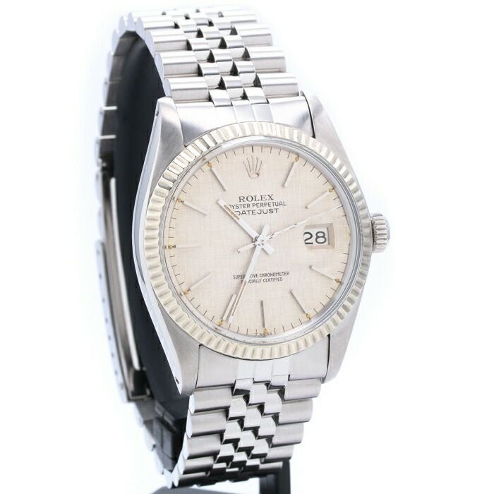 【仮】ロレックス【ROLEX】オイスターパーペチュアルデイトジャスト16014メンズシルバーモザイクステンレススティール腕時計時計OYSTERPERPETUALDATEJUSTSILVERMOSAICSS【中古】