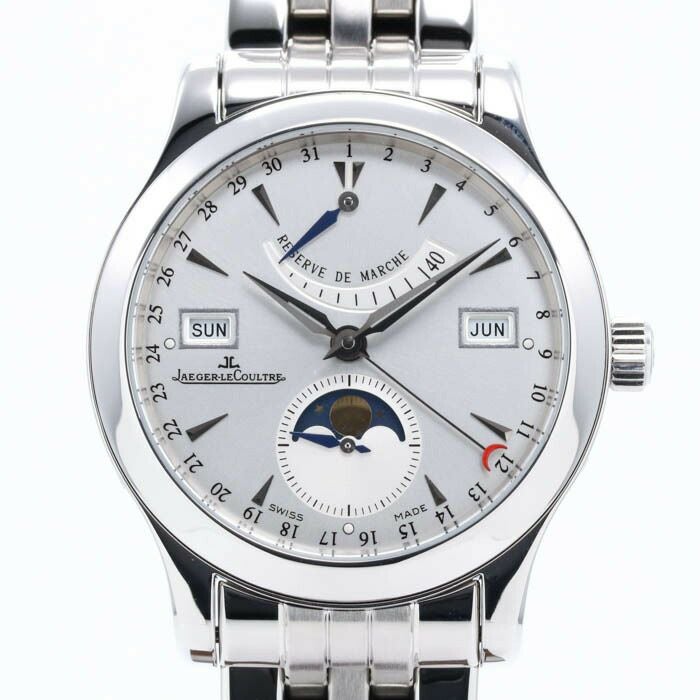 【仮】ジャガー・ルクルト【JAEGERLECOULTRE】マスターカレンダーQ151842(147.8.41.S)メンズシルバーステンレススティール腕時計時計MASTERCALENDARSILVERSS【中古】