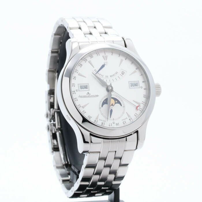【仮】ジャガー・ルクルト【JAEGERLECOULTRE】マスターカレンダーQ151842(147.8.41.S)メンズシルバーステンレススティール腕時計時計MASTERCALENDARSILVERSS【中古】