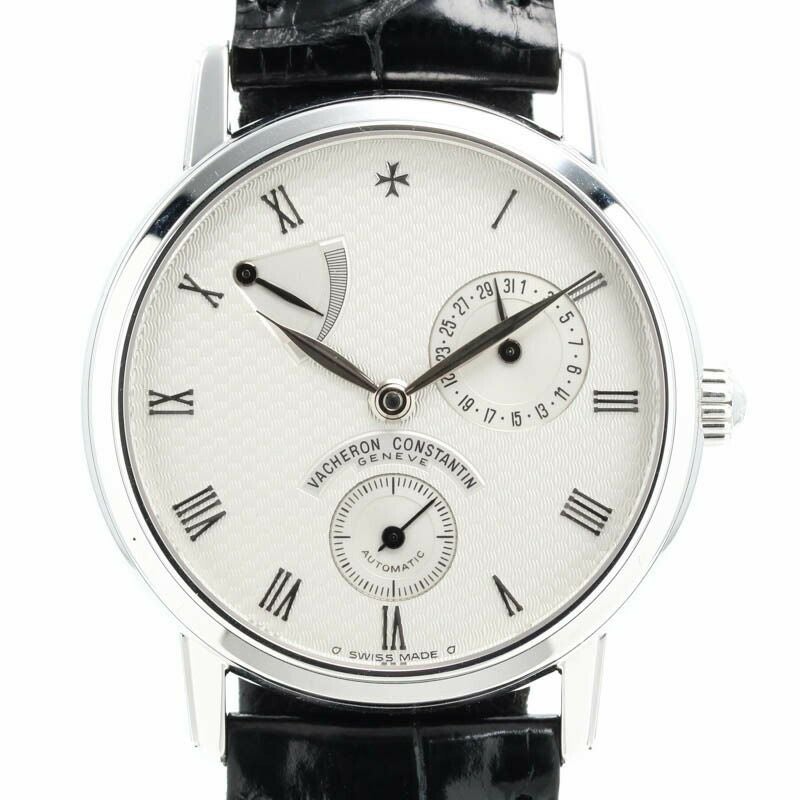 【仮】ヴァシュロン・コンスタンタン【VACHERONCONSTANTIN】パトリモニーパワーリザーブ47200/000G-5メンズシルバーK18ホワイトゴールド腕時計時計PATRIMONYPOWERRESERVESILVERK18WG【中古】