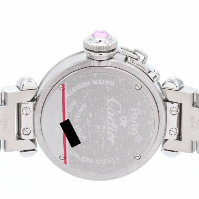 【仮】カルティエ【CARTIER】ミスパシャウォッチW3140008レディースピンクステンレススティール腕時計時計MISSPASHAWATCHPINKSS【中古】